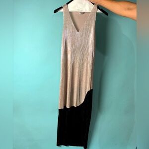 Zara Trafaluc shiny Gatsby-like Flapper Long dress! size S